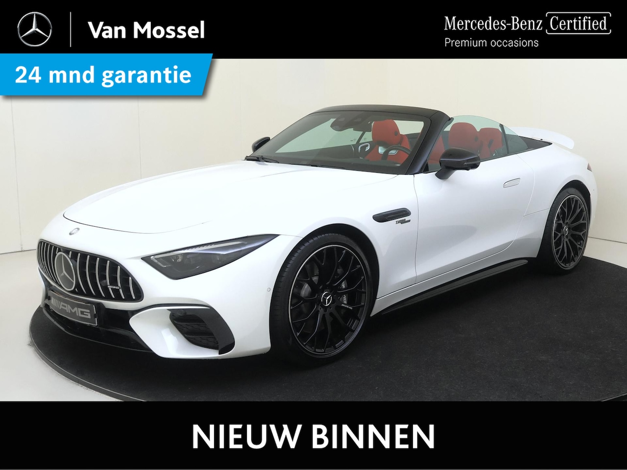Mercedes-Benz SL-klasse Roadster - AMG 43 / V8 Styling/ 21 inch/ Burmester/ Stoelverwarming- & Ventilatie/ Perf. uitlaat - AutoWereld.nl