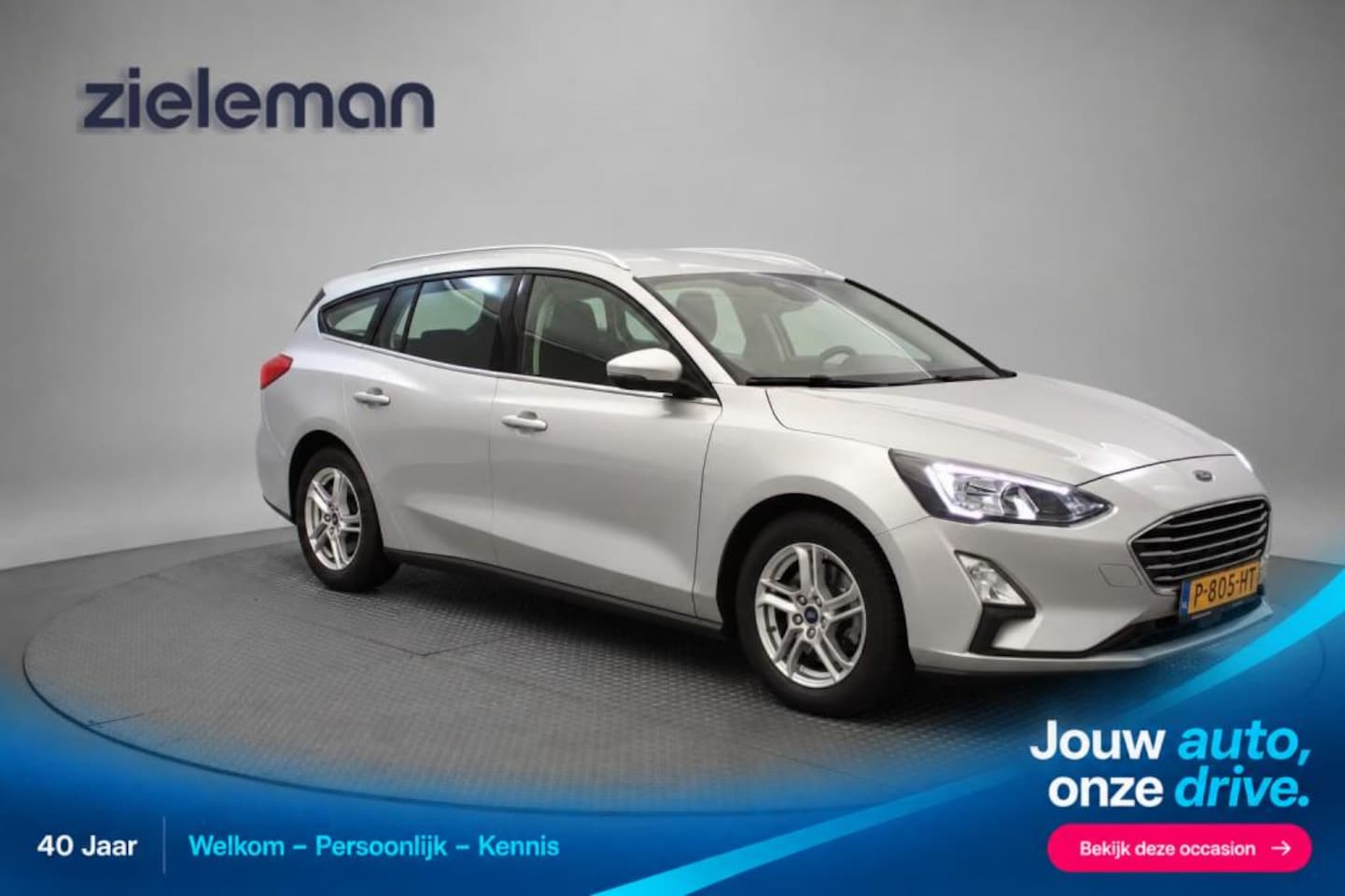 Ford Focus Wagon - 1.0 EcoBoost Hybrid Edition Business - Carplay, Camera, Cruise, Terkhaak - AutoWereld.nl
