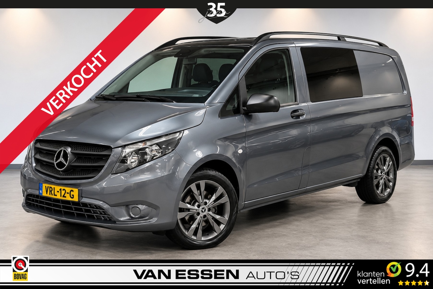 Mercedes-Benz Vito - 114 CDI Lang Dubbel Cabine | CAMERA | LEDER l TREKHAAK | CRUISE-CONTROL! - AutoWereld.nl