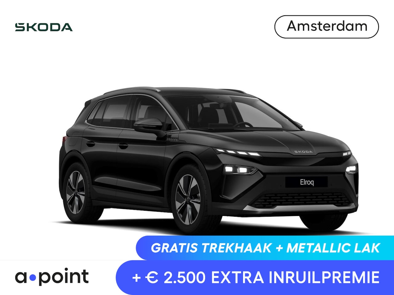 Skoda Elroq - 85 Business Edition 286 pk | Business Upgrade pakket - Plus | Trekhaak | Velgen: 19" licht - AutoWereld.nl