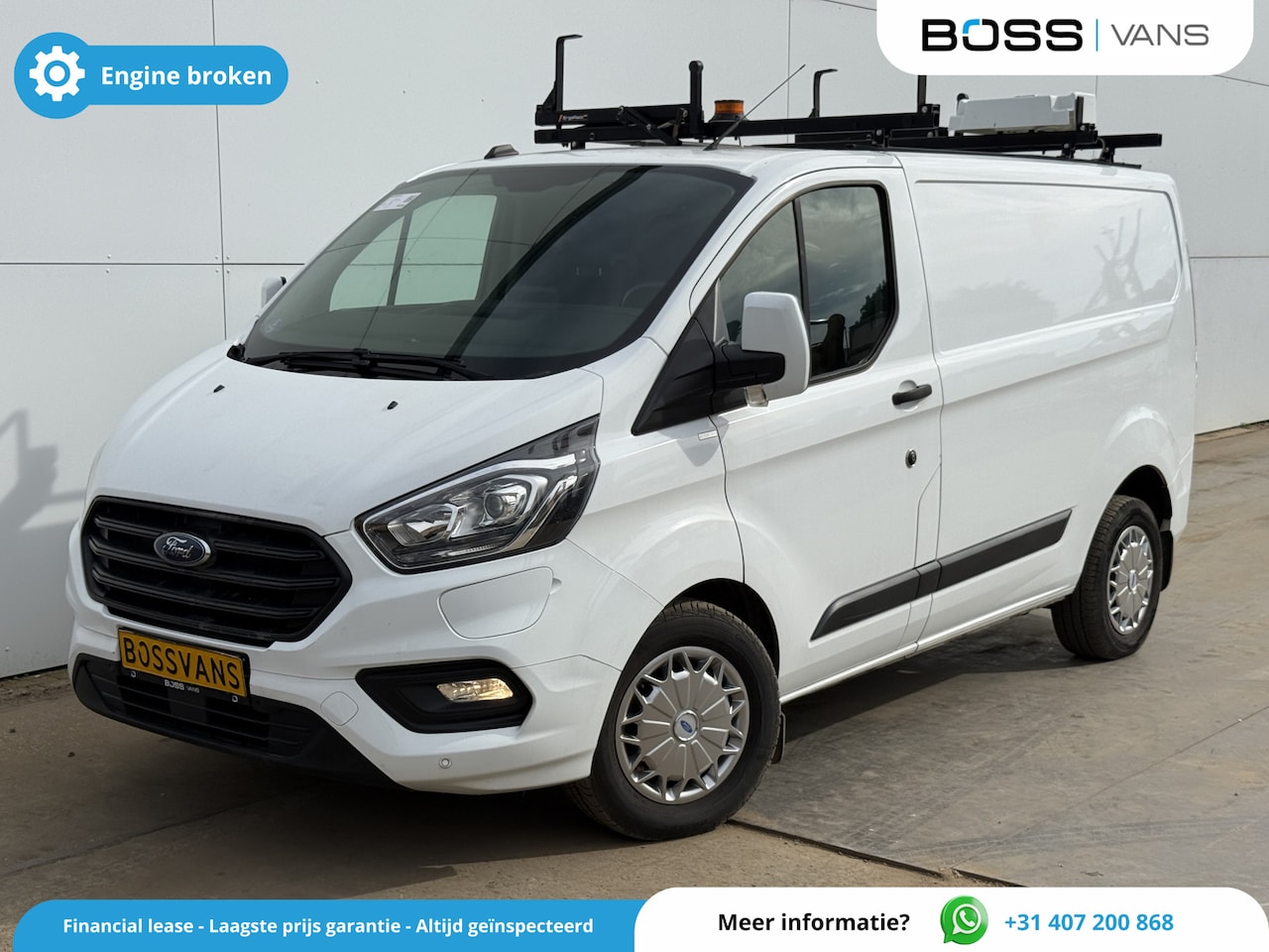 Ford Transit Custom - 340 1.0 PHEV 120PK L1 *ELEKTRO MOTOR KAPOT* PHEV Inbouwkast Dakrailing Dodehoekdetectie Cr - AutoWereld.nl