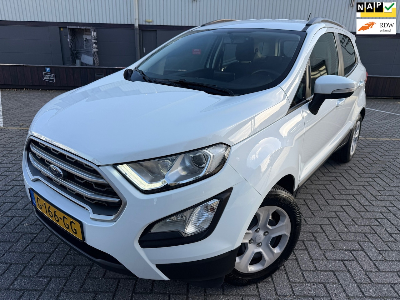 Ford EcoSport - 1.0 EcoBoost Titanium*CRUISE*NAVI*PARK SENSOREN*VELGEN*AIRCO* APK - AutoWereld.nl
