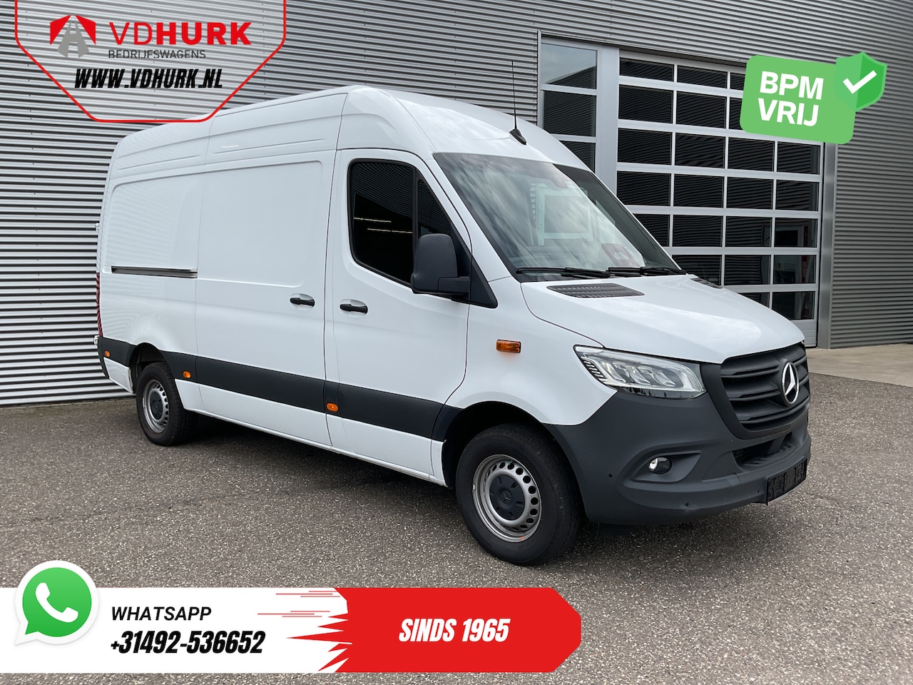 Mercedes-Benz Sprinter - 317 1.9 CDI L2H2 Aut. LED/ 270Gr.Deuren/ Stoelverw./ Navi/ Airco/ Camera/ Cruise/ PDC/ - AutoWereld.nl