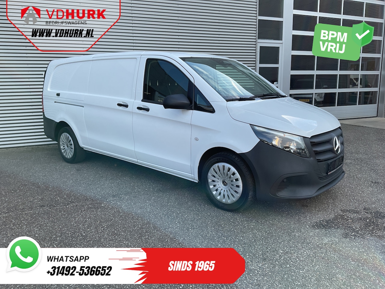 Mercedes-Benz Vito - 116 CDI Aut. L3 270Gr.Deuren/ Stoelverw./ Navi/ Airco/ Camera/ Cruise/ PDC - AutoWereld.nl