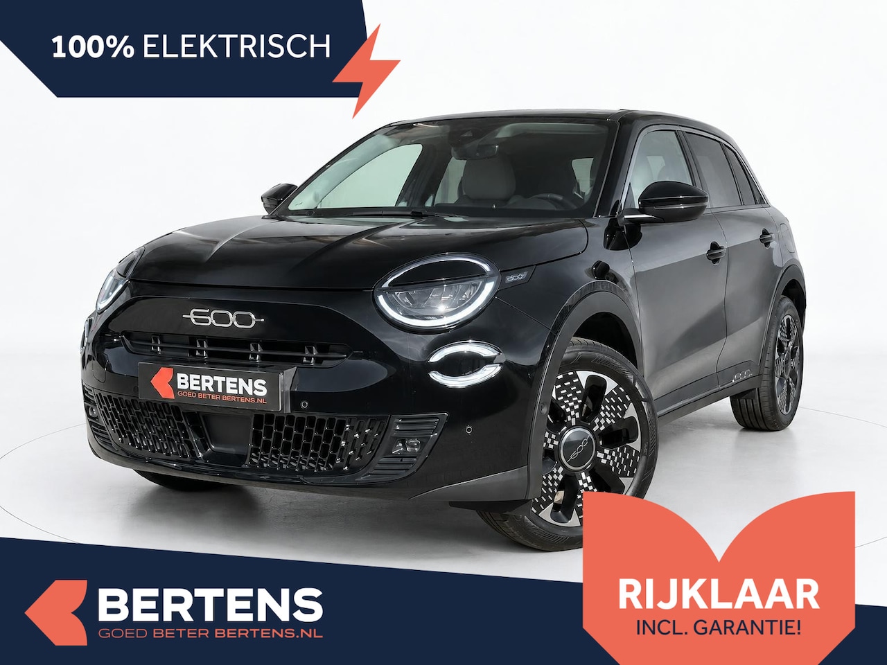 Fiat 600e - La Prima 54 kWh | Lederen bekleding | Elektrische achterklep | Prijs is rijklaar - AutoWereld.nl
