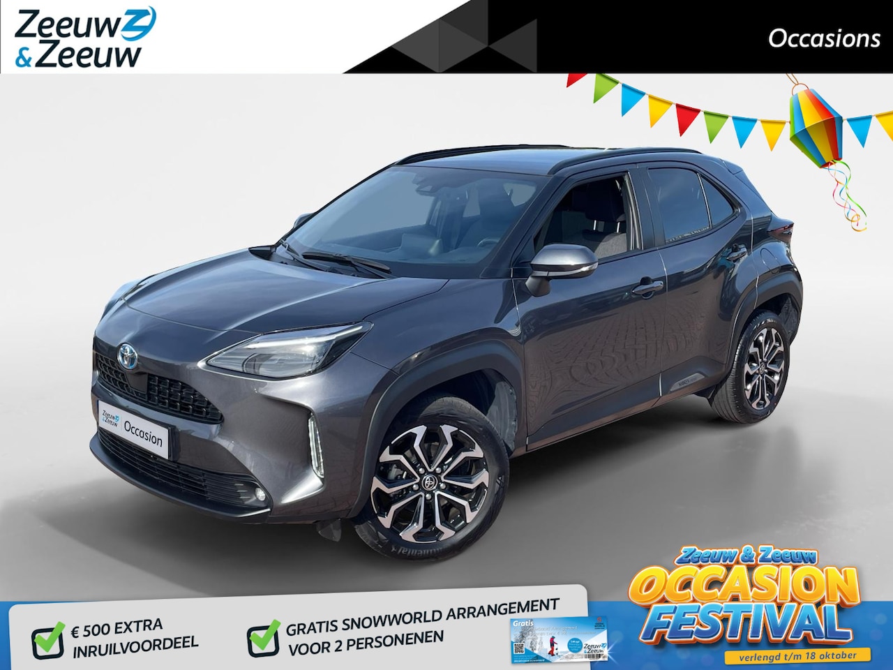 Toyota Yaris Cross - 1.5 Hybrid Dynamic *Navi*Camera*Panoramadak*Stoelverwarming*Stuurverwarming*LM.Velgen*1ste - AutoWereld.nl