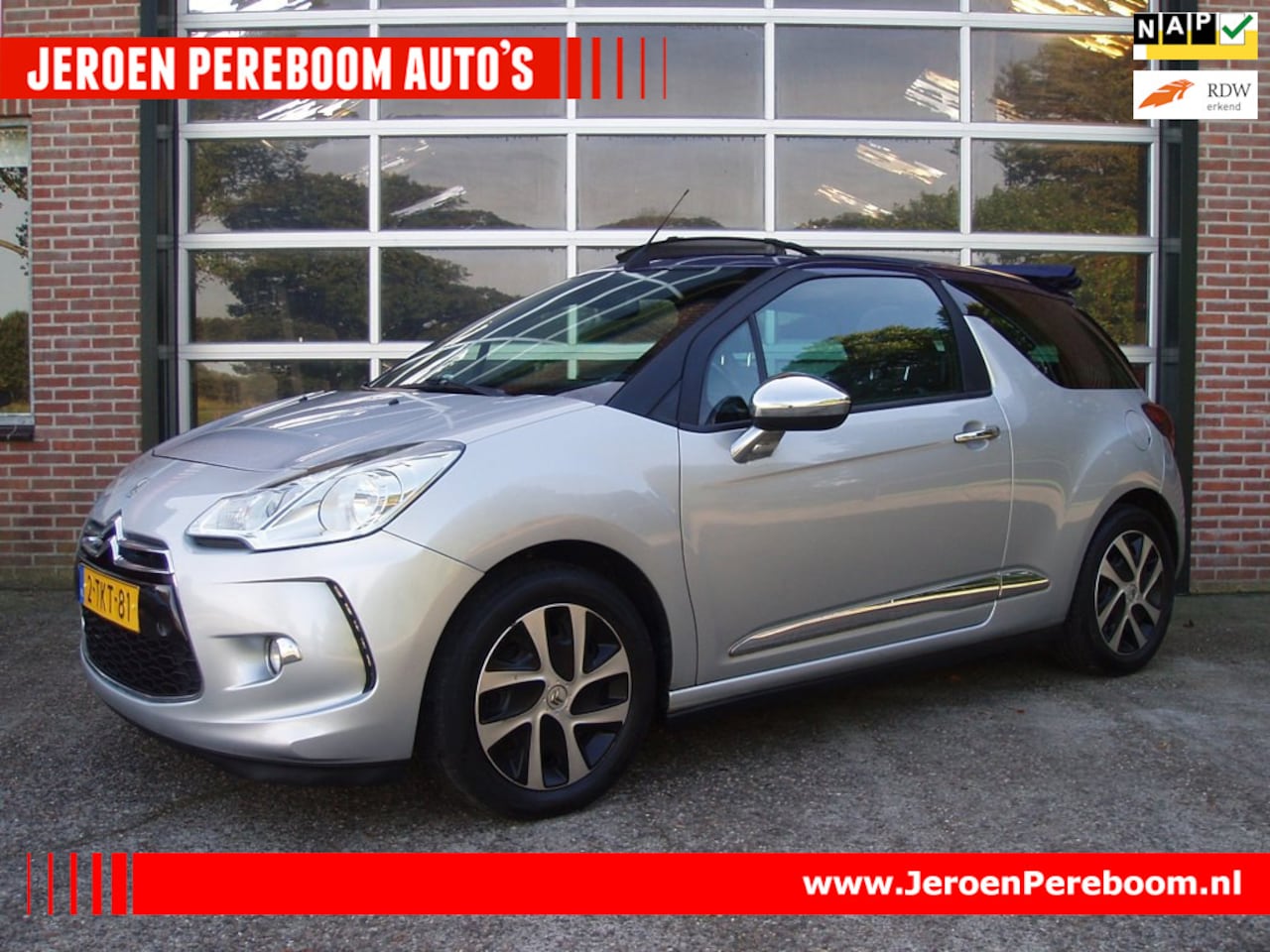 Citroën DS3 Cabrio - 1.2 VTi So Chic *CABRIO* Nette-Auto, APK t/m 10-2027. - AutoWereld.nl