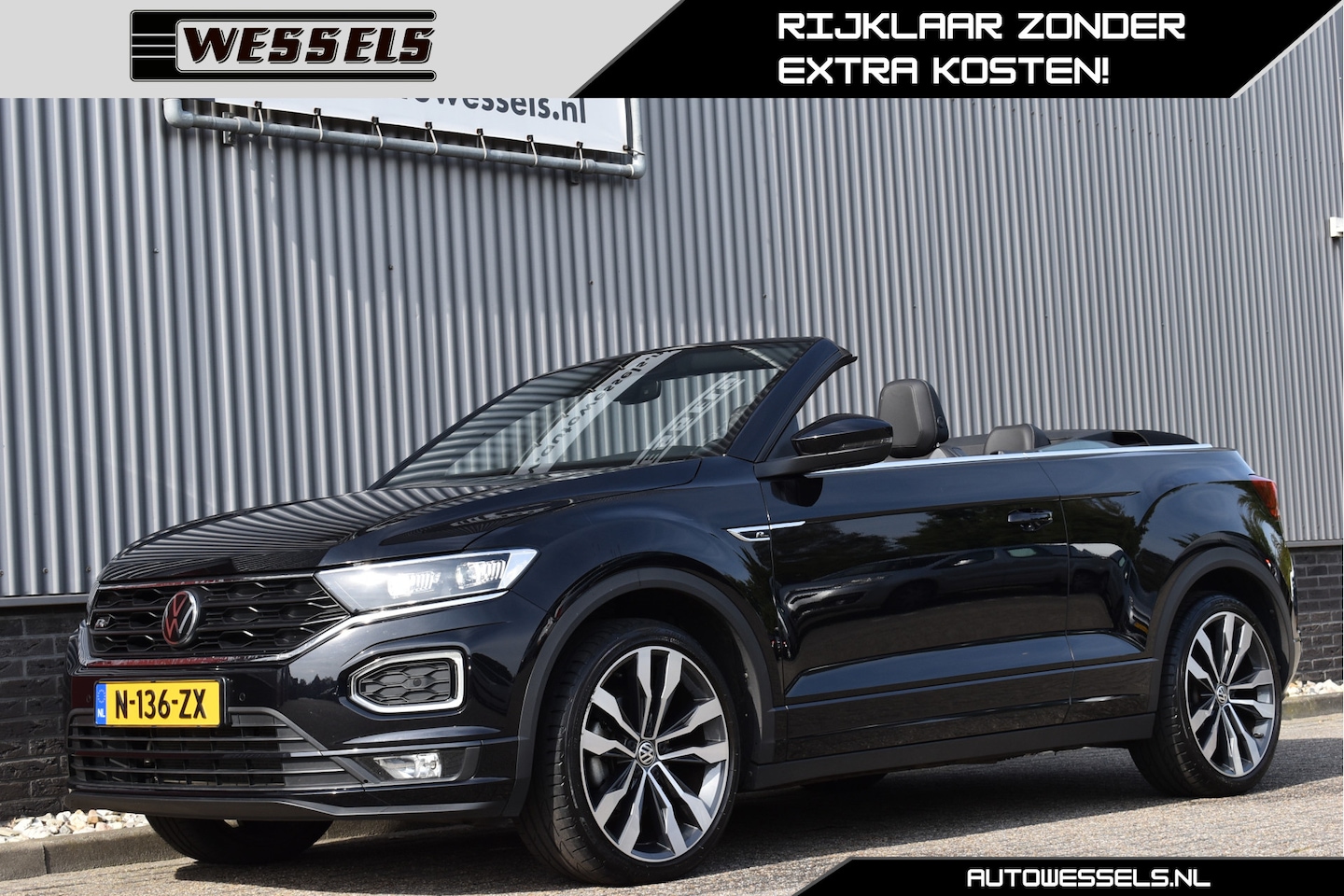 Volkswagen T-Roc Cabrio - 1.5 TSI R-Line Stoelverwarming, Adaptive cruise, Camera, Carplay - AutoWereld.nl