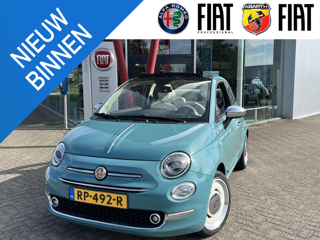 Fiat 500 C - 0.9 TwinAir Turbo Anniversario | Automaat | Vintage | Beats Audio | Climate control | Unie - AutoWereld.nl