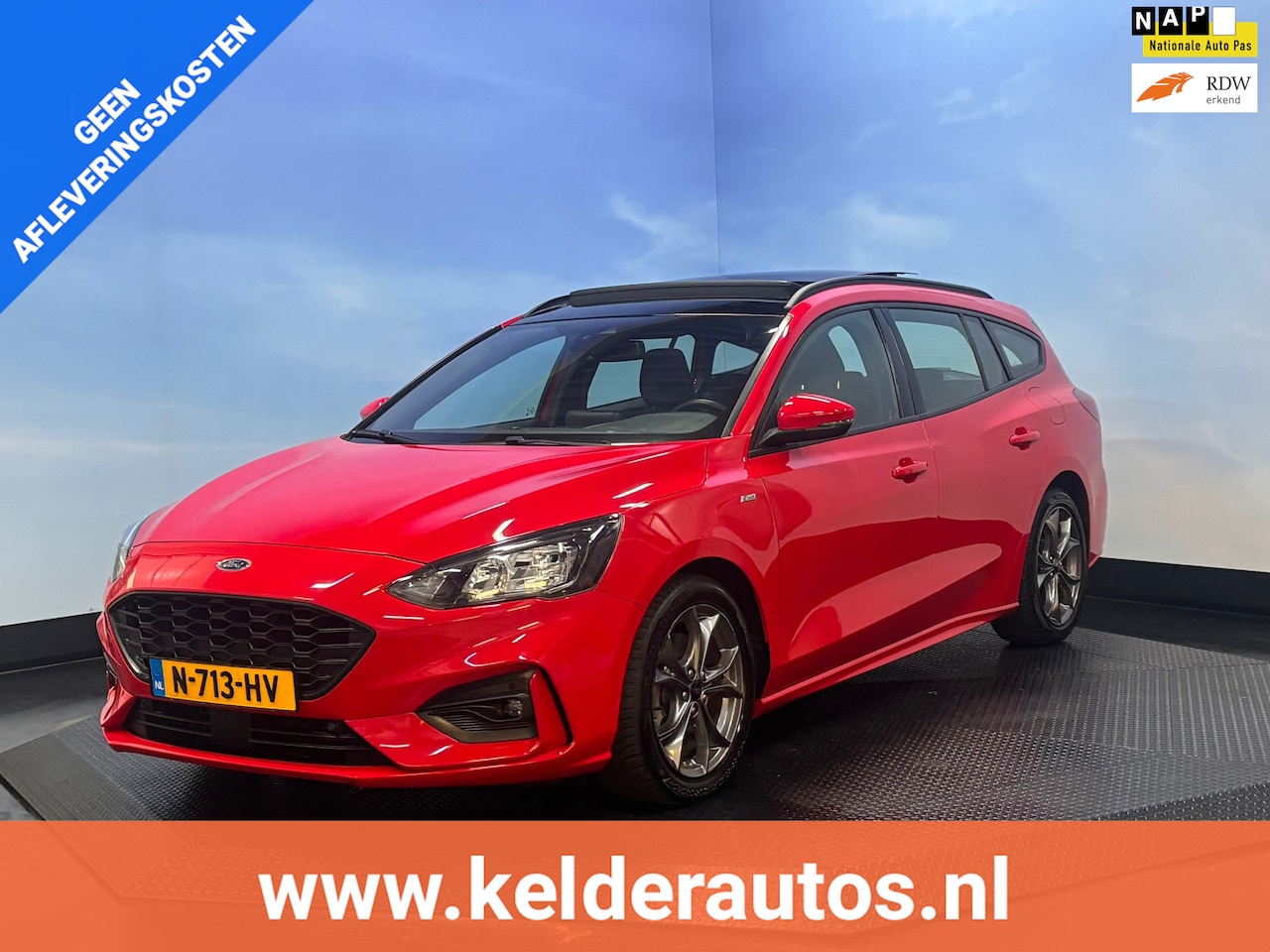 Ford Focus Wagon - 1.0 EcoBoost Hybrid ST Line Business Navi | Clima | Pano | Camera - AutoWereld.nl