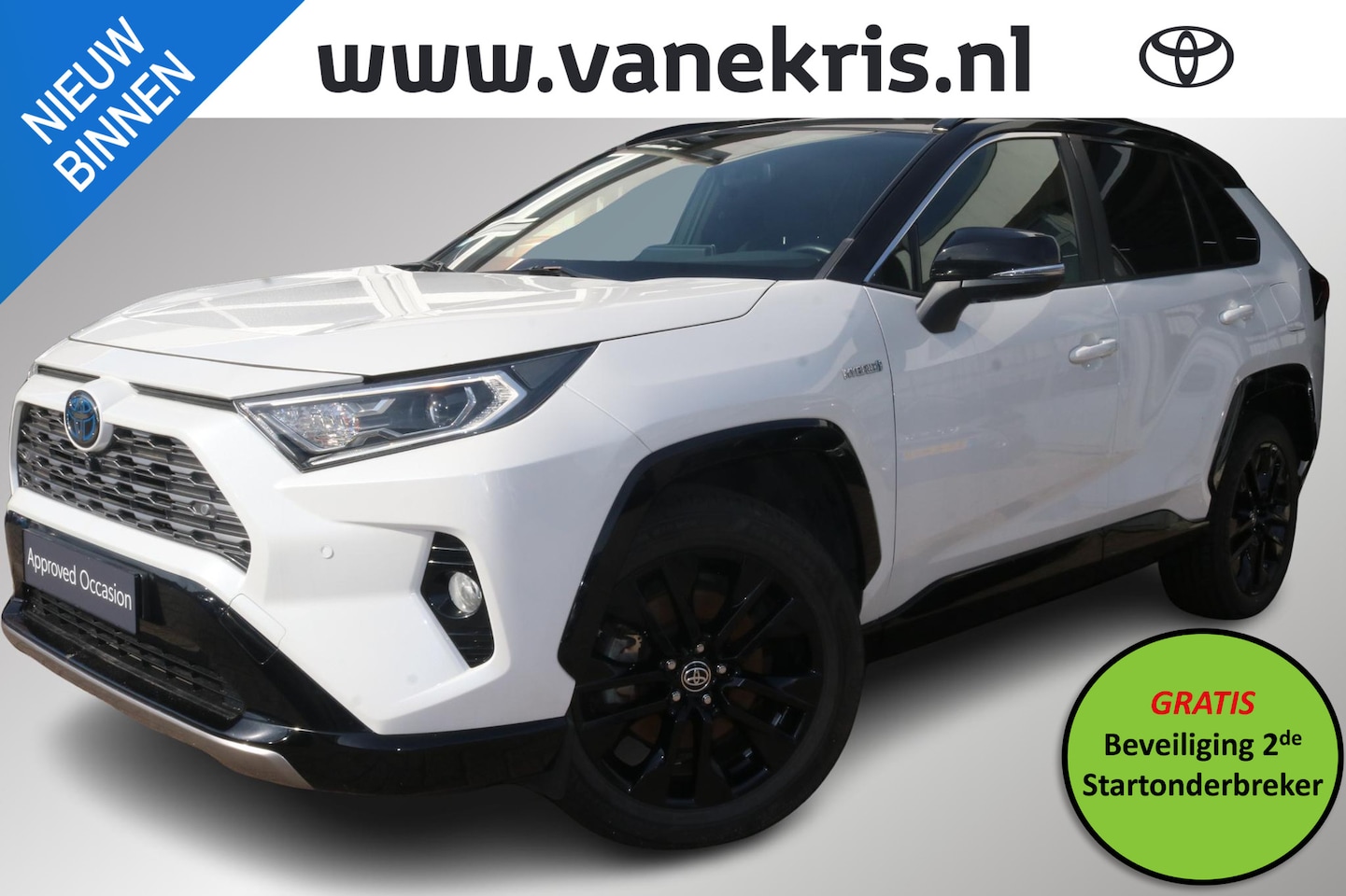 Toyota RAV4 - 2.5 Hybrid AWD Bi-Tone 2.5 Hybrid AWD Bi-Tone, Innovation Pack, JBL Stoelverwarming, Elektrische laadklep, Blinds - AutoWereld.nl