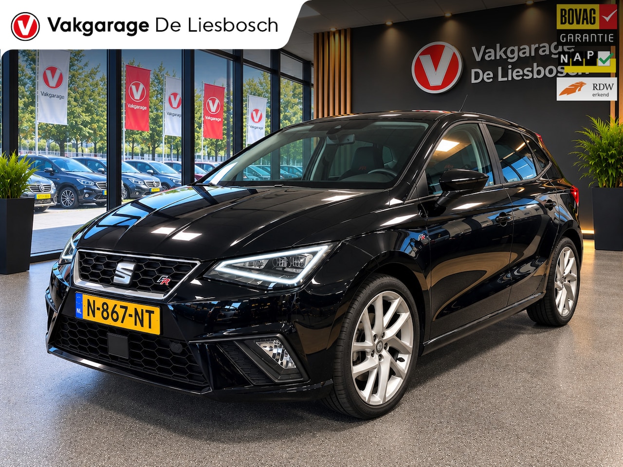 SEAT Ibiza - 1.0 EcoTSI FR Business Intense facelift / virtual cockpit / camera / stoel verwarming / sp - AutoWereld.nl