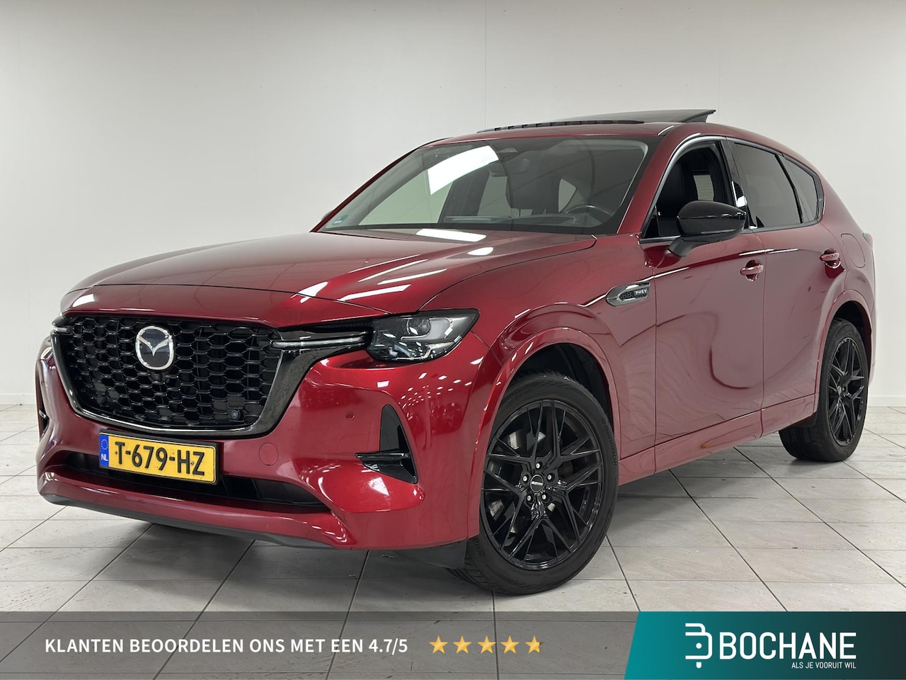 Mazda CX-60 - 2.5 e-SkyActiv PHEV Takumi ELEKT. WEGKLAPBARE TREKHAAK | 360 CAMERA | STOELVERWARMING/VENT - AutoWereld.nl