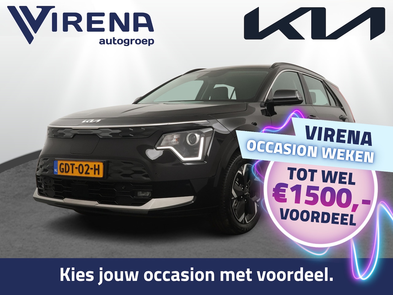 Kia Niro EV - DynamicLine 64.8 kWh Automaat - SOH 98,9% - Navigatie - Adaptieve Cruise Control - Apple/A - AutoWereld.nl