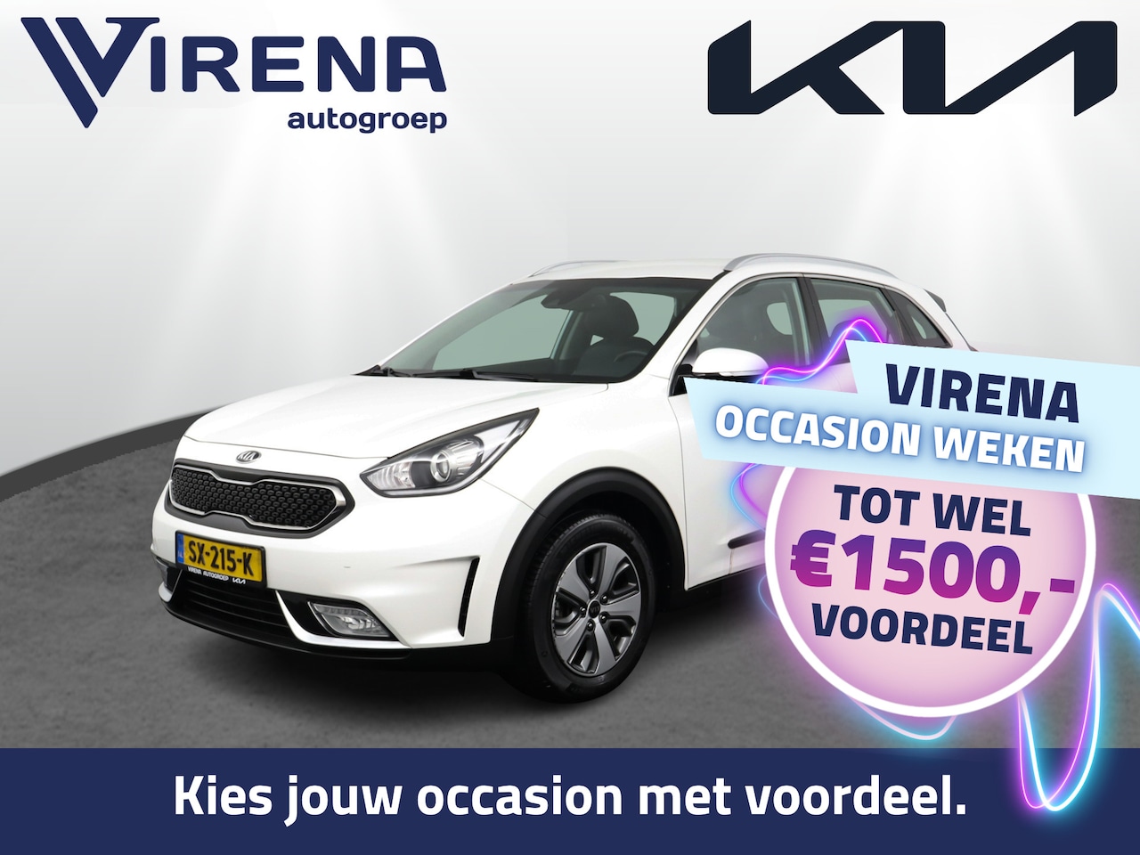 Kia Niro - 1.6 GDi Hybrid DynamicLine - Automaat - Trekhaak - Achteruitrijcamera - Navigatie - Cruise - AutoWereld.nl