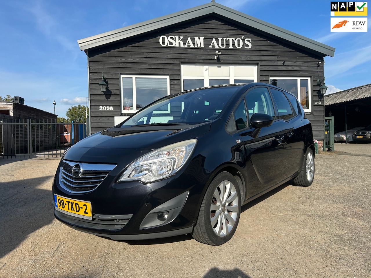 Opel Meriva - 1.4 Turbo Cosmo Navigatie, trekhaak Org 71.661 km !! - AutoWereld.nl