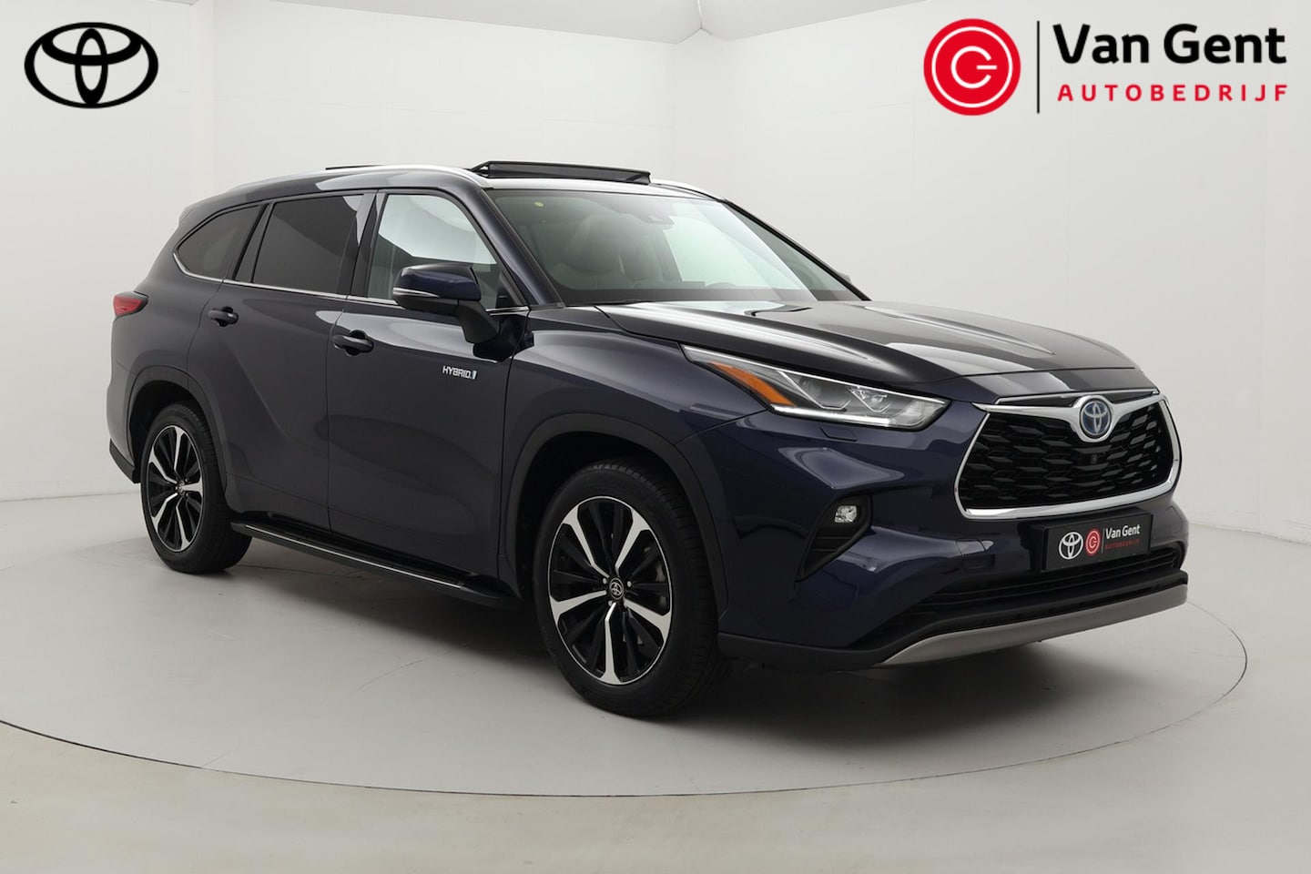Toyota Highlander - 2.5 AWD Hybrid Premium | Panoramadak | Treeplanken | 360 camera | Leder | Head-up display - AutoWereld.nl