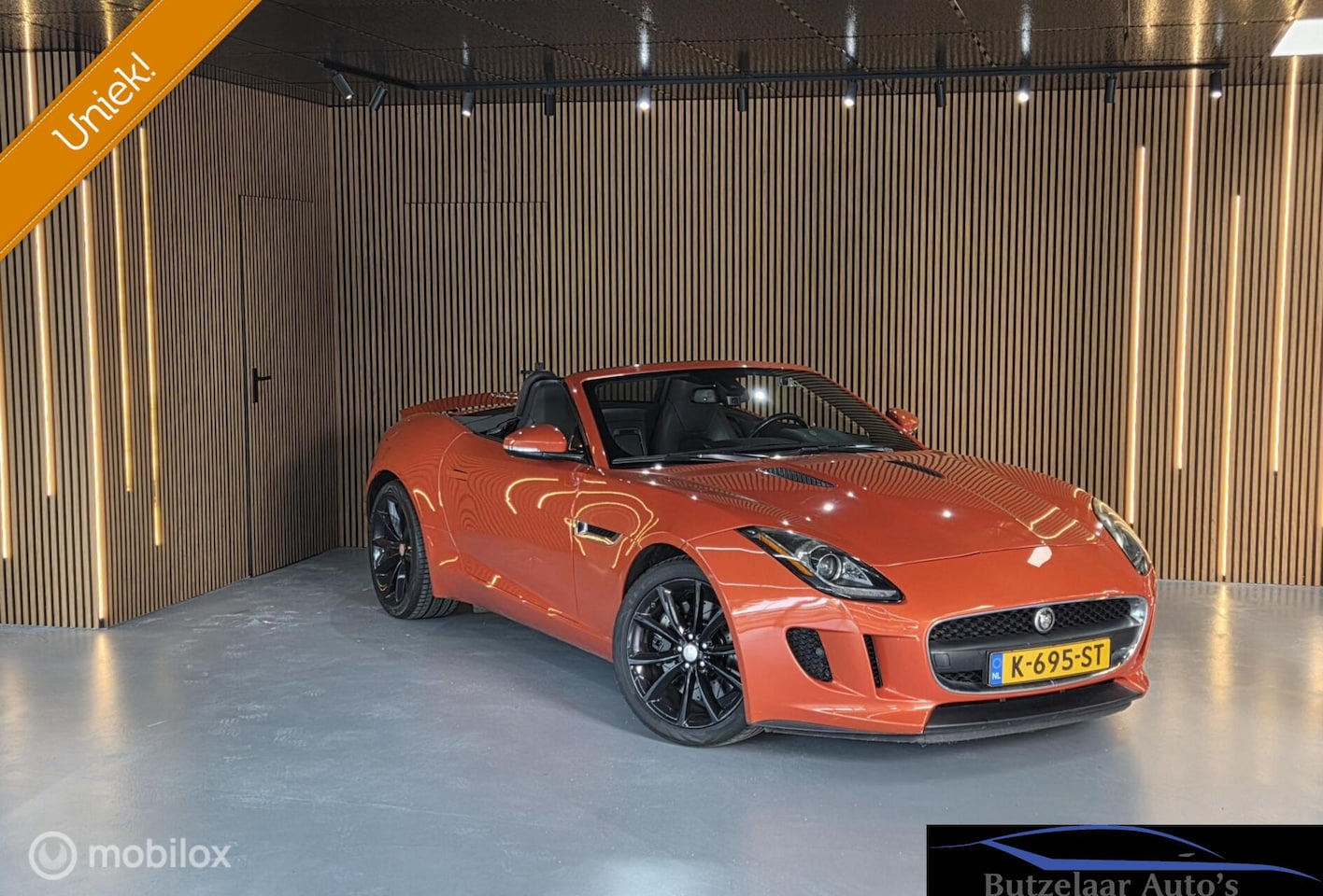 Jaguar F-type - 3.0 V6 Convertible Meridian|Firesand|Uniek - AutoWereld.nl