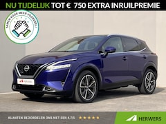 Nissan Qashqai - 1.3 MHEV Xtronic Tekna Plus / Panorama dak / Leder / Elektrische stoelen met massage funct