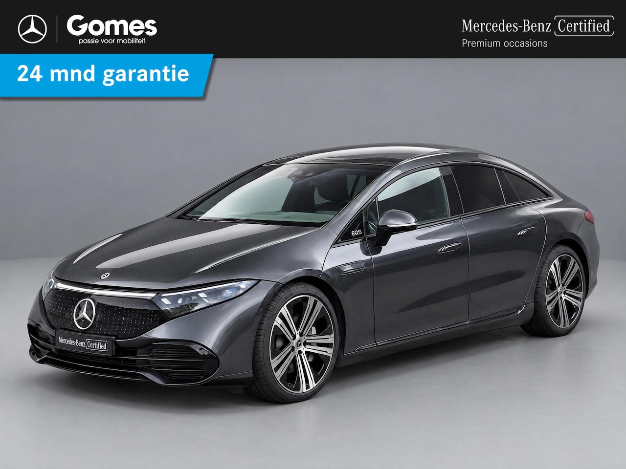 Mercedes-Benz EQS - 450+ Luxury Line 108 kWh | Panoramadak | Burmester | Rijassistentiepakket | Nappaleder Zwa - AutoWereld.nl