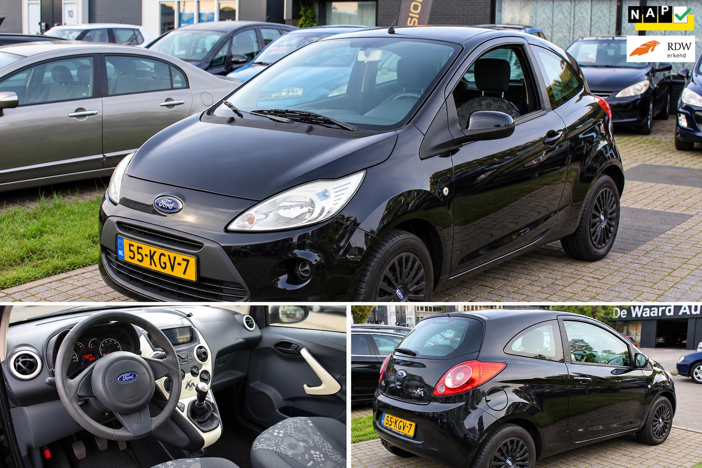 Ford Ka - 1.2 Trend Apple Carplay Stuurberkachtiging Elec pakket NAP APK - AutoWereld.nl