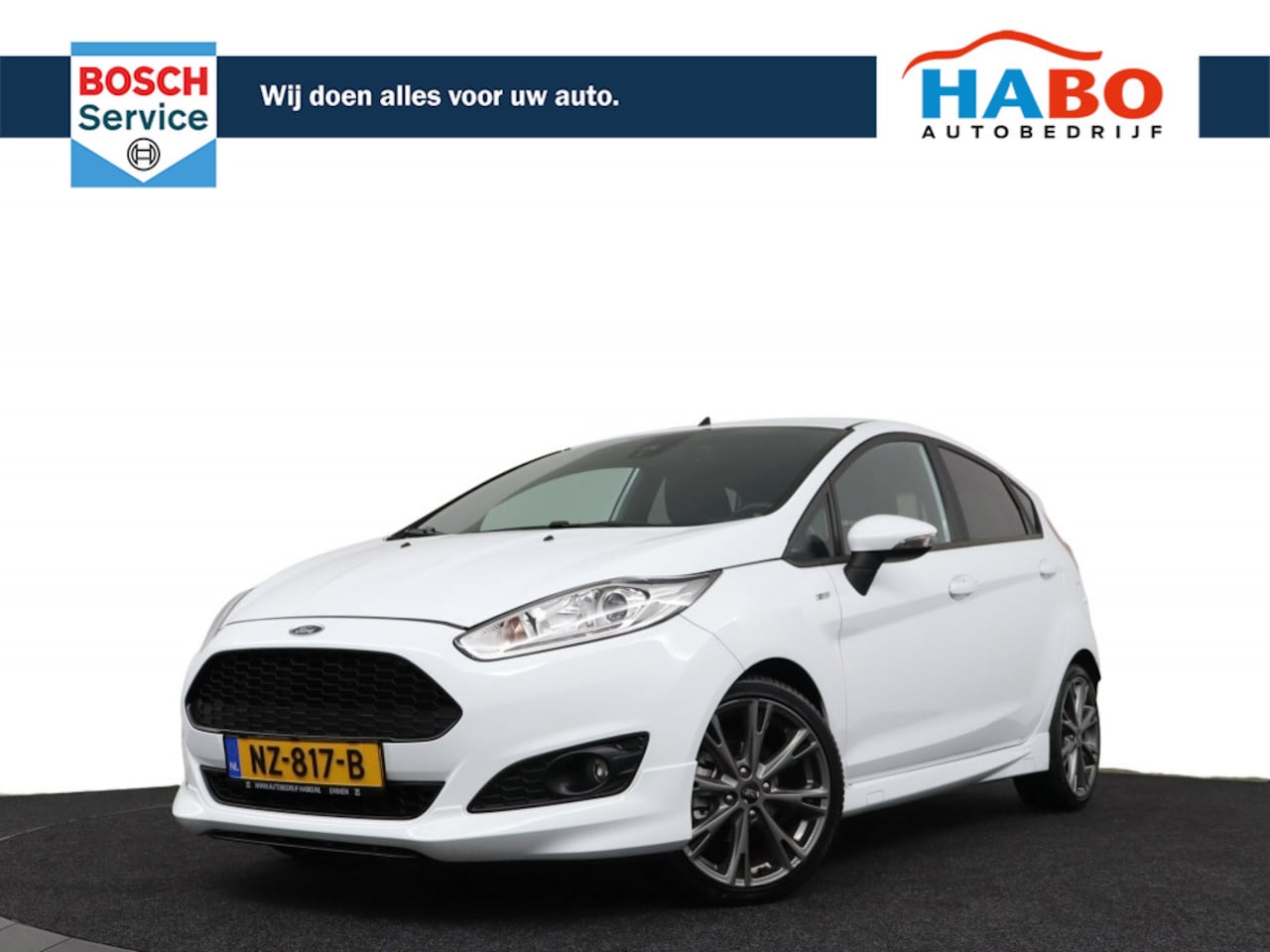 Ford Fiesta - 1.0 ECOBOOST ST-LINE 100PK 5DRS ECC/CRUISE/BLUETOOTH/NAV/PARK.SENS/LMV - AutoWereld.nl