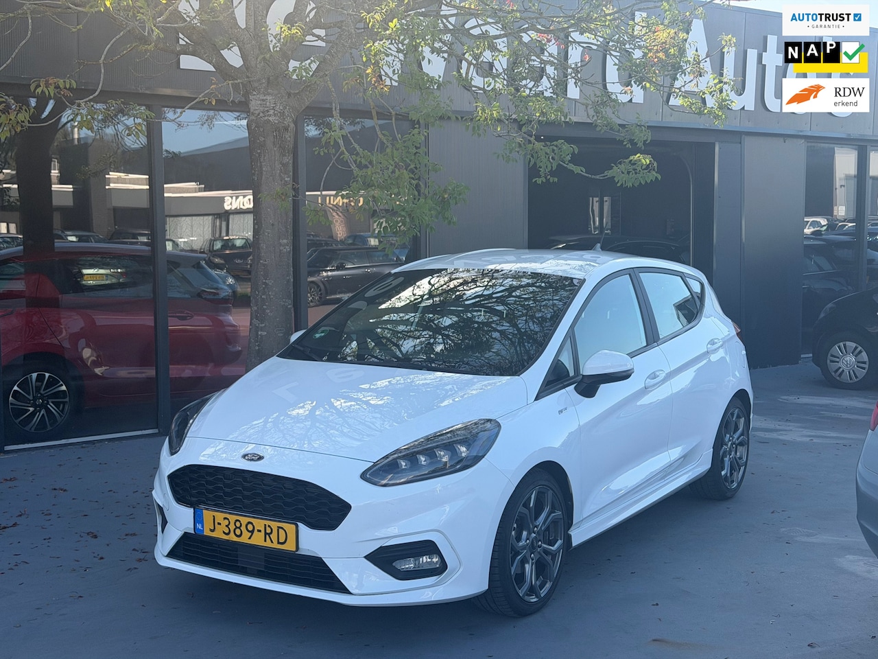Ford Fiesta - 1.0 EcoBoost ST-Line/airco/cruise/NAP/LM velgen/PDC Achter/1e eigenaar/Stoelverwarming/car - AutoWereld.nl