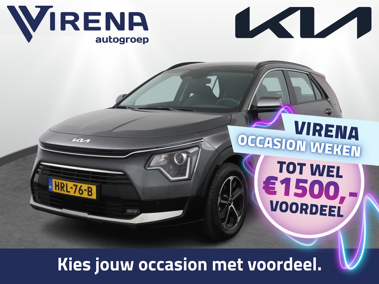 Kia Niro - 1.6 GDi PHEV DynamicLine - Navigatie - Cruise Control Adaptief - Apple CarPlay/Android Aut - AutoWereld.nl