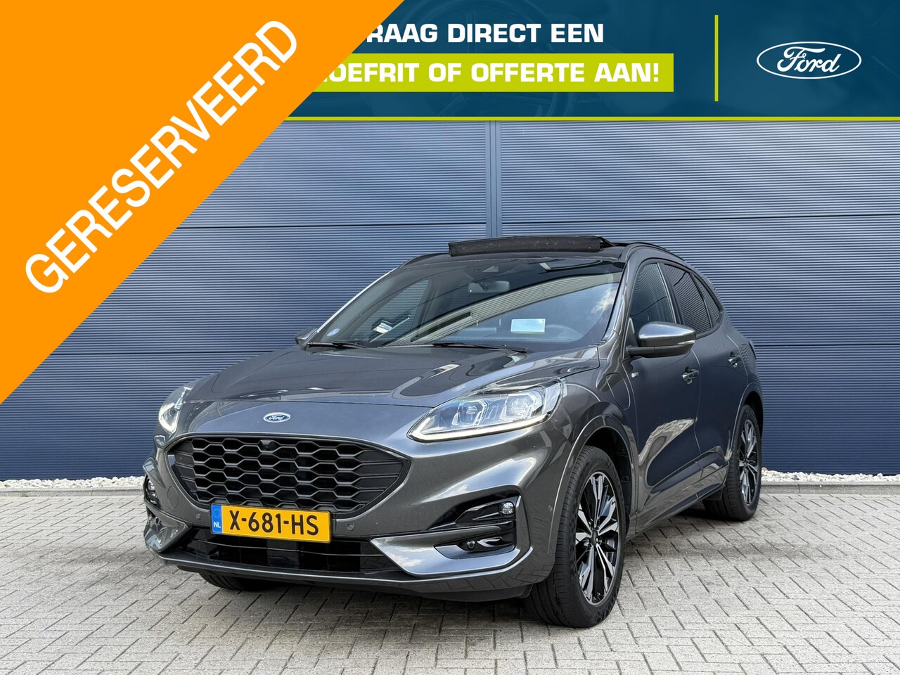 Ford Kuga - 2.5 PHEV ST-Line X | Panorama dak | Head-up Display | 360 graden camera | Elektrische trek - AutoWereld.nl