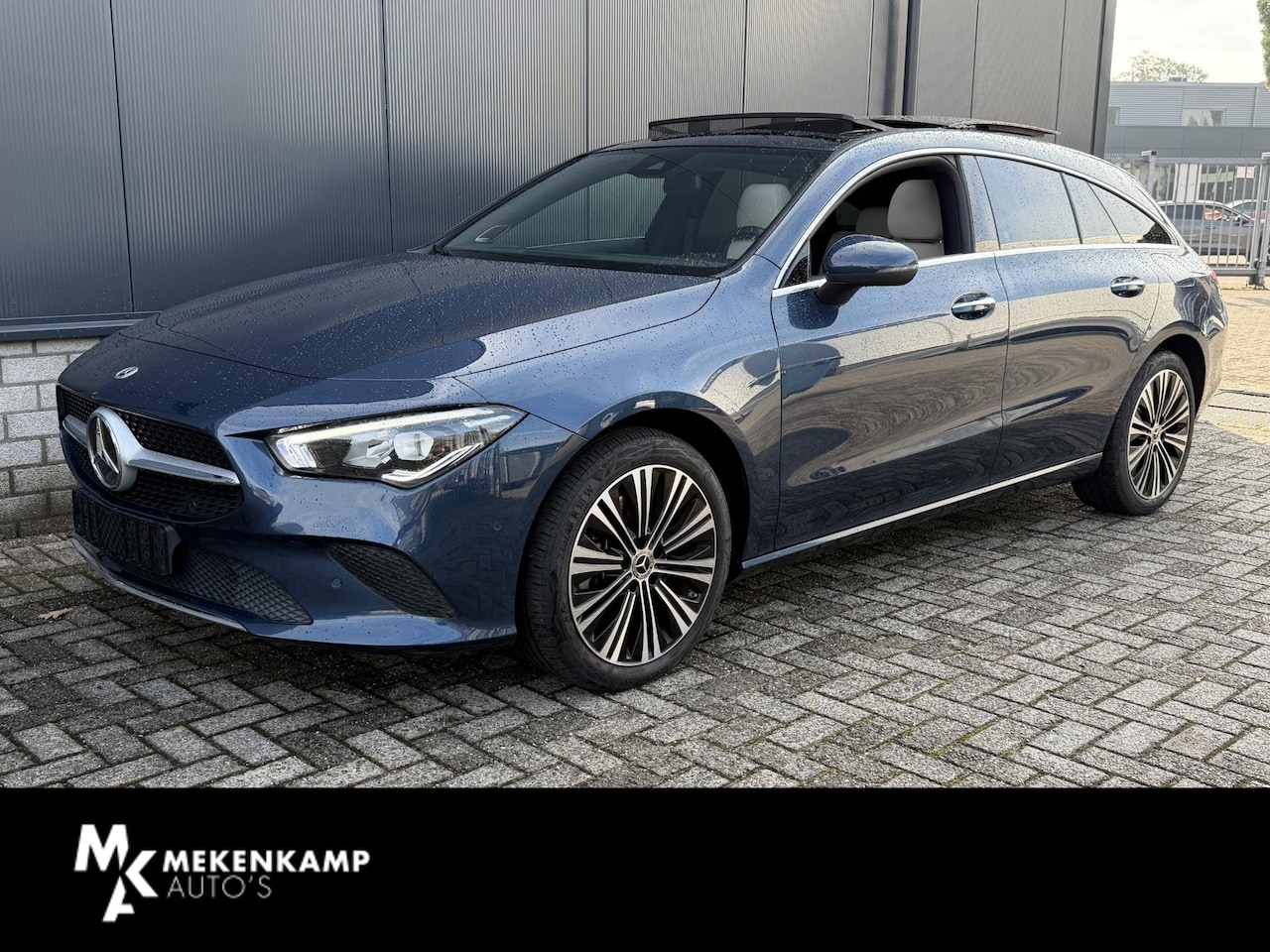 Mercedes-Benz CLA-klasse Shooting Brake - 250 e Luxury Line 18"/Panoramadak/Leder/Stoel + stuurverwarming/Burmester/Elektrische klep - AutoWereld.nl