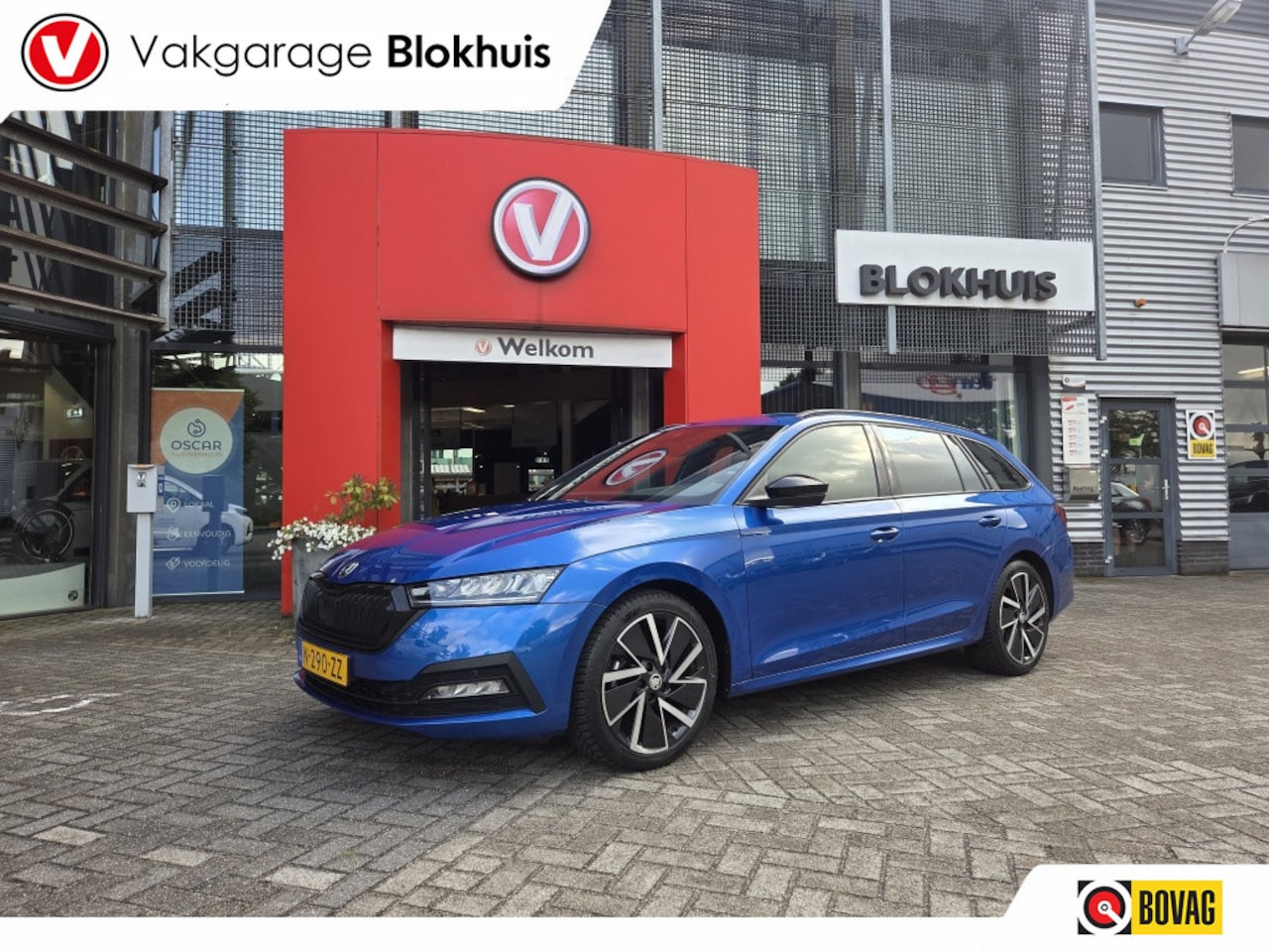 Skoda Octavia Combi - 110pk DSG e-TSI Sport Business | Navi | Trekhaak | Adapt. Cruise - AutoWereld.nl