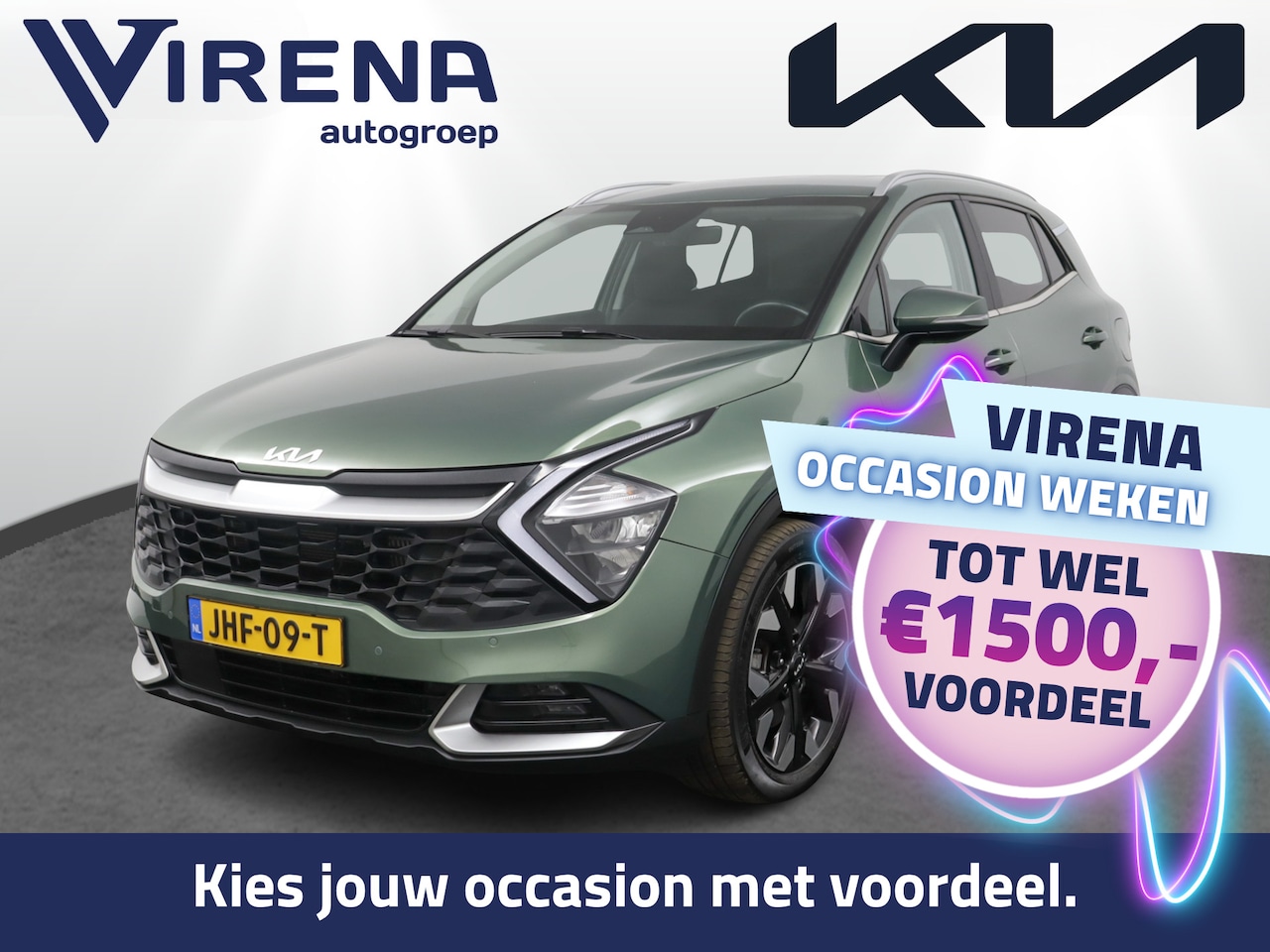 Kia Sportage - 1.6 T-GDi Plug-in Hybrid AWD DynamicLine Automaat Airco - Apple Carplay/Android Auto - Cru - AutoWereld.nl