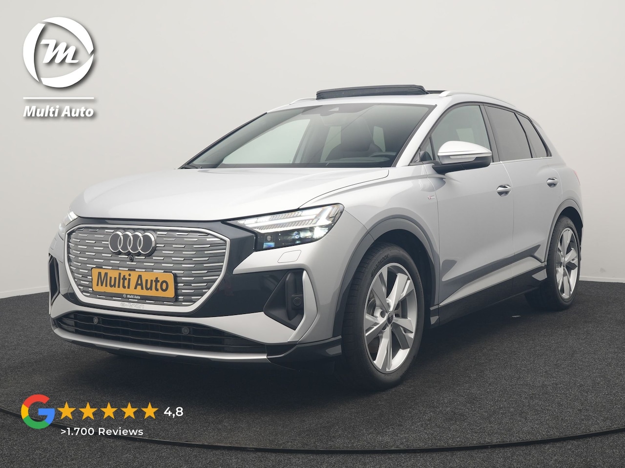 Audi Q4 e-tron - 40 S Line 77 kWh 204pk Dealer O.H. | Panodak | Adaptive Cruise | Head Up | Camera | Matrix - AutoWereld.nl