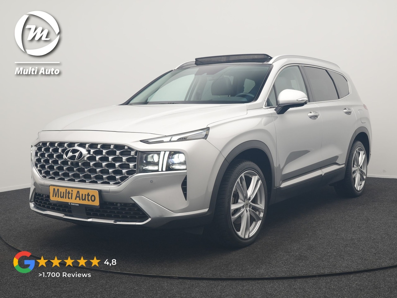 Hyundai Santa Fe - 1.6 T-GDI PHEV Premium Sky 266pk Dealer O.H. | Panodak | Adaptive Cruise | Head Up | 360 C - AutoWereld.nl