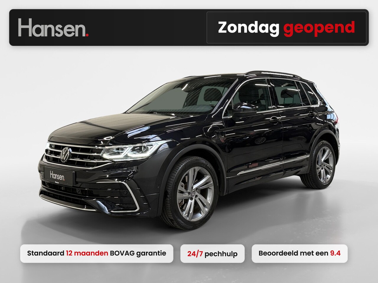 Volkswagen Tiguan - 1.4 TSI eHybrid R-Line I Adaptive Cruise I Camera I CarPlay I Elek. Achterklep I Alcantara - AutoWereld.nl