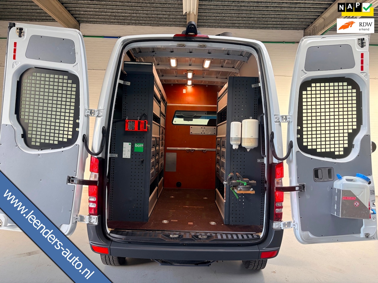Mercedes-Benz Sprinter - L1H2 Automaat Servicewagen 314 2.2 CDI 140PK euro6 BOTT, Victron V230, Standkachel, RIJKLA - AutoWereld.nl