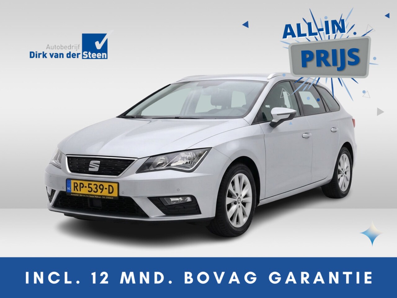 SEAT Leon ST - 1.0 EcoTSI Style Business Intense | Apple Carplay/Android Auto | Keyless entry/start |Park - AutoWereld.nl
