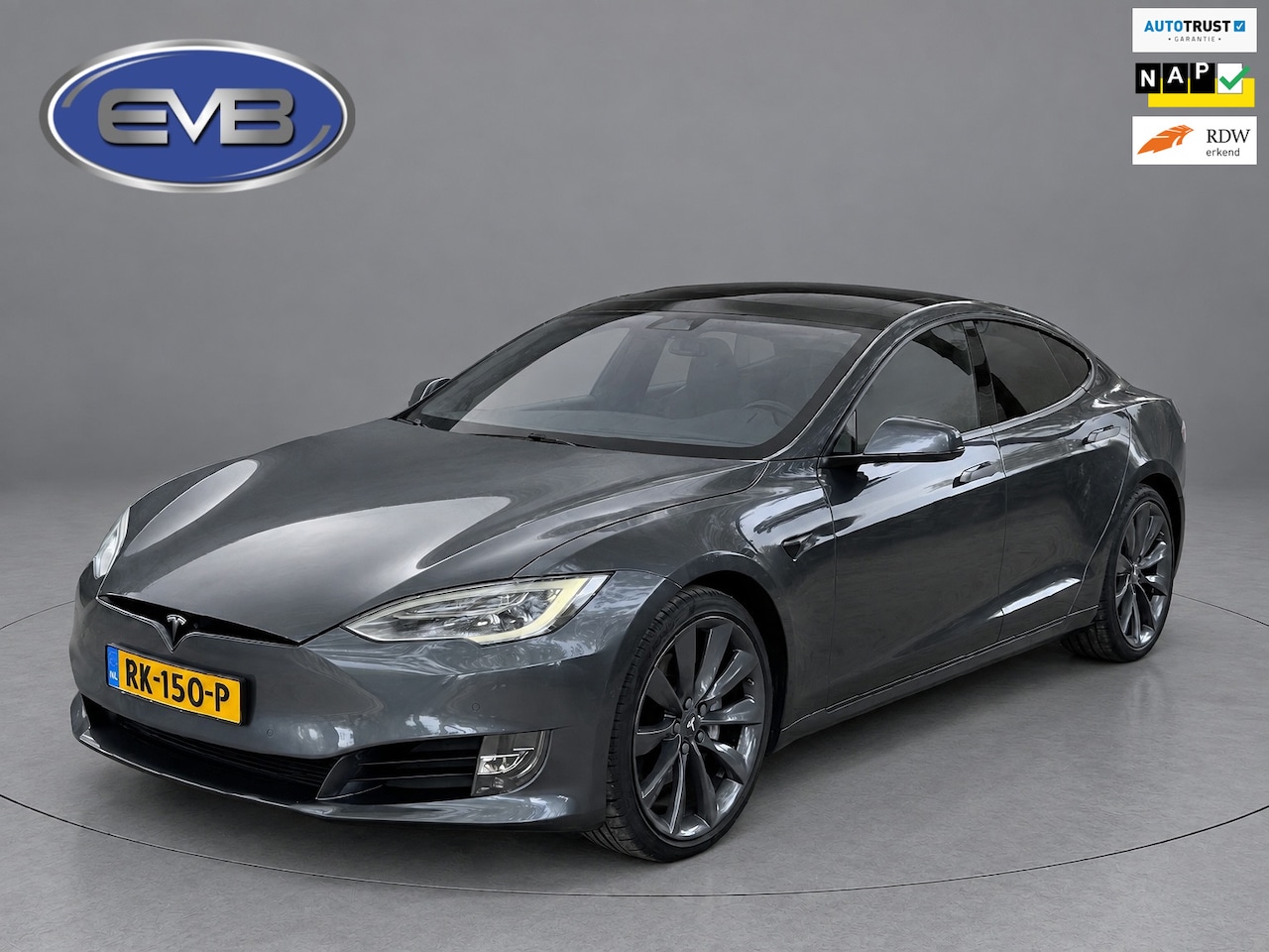 Tesla Model S - 100D 100D, autopilot, glazen panoramadak, leder,stoelverwarming, Origineel NL auto met nap - AutoWereld.nl