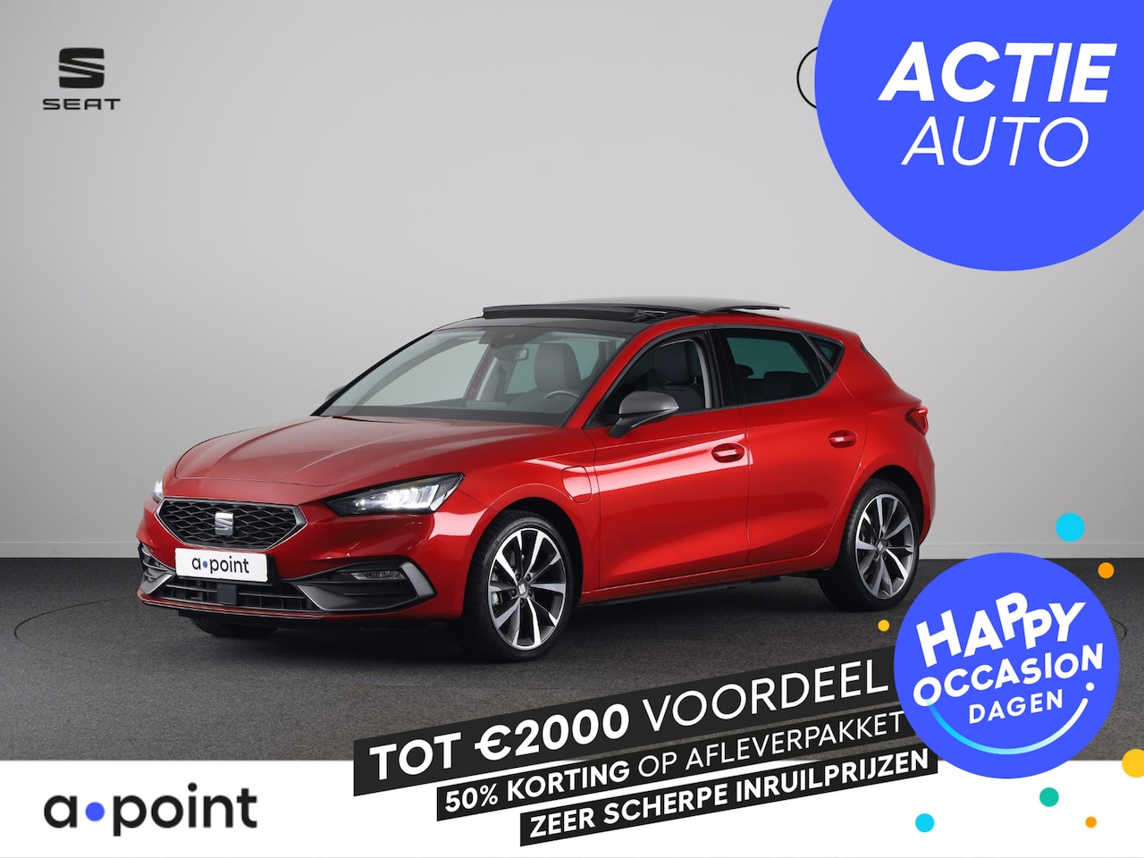 SEAT Leon - 1.4 TSI eHybrid PHEV FR Business Intense 204 pk | Private lease € 619,- per mnd | Navigati - AutoWereld.nl
