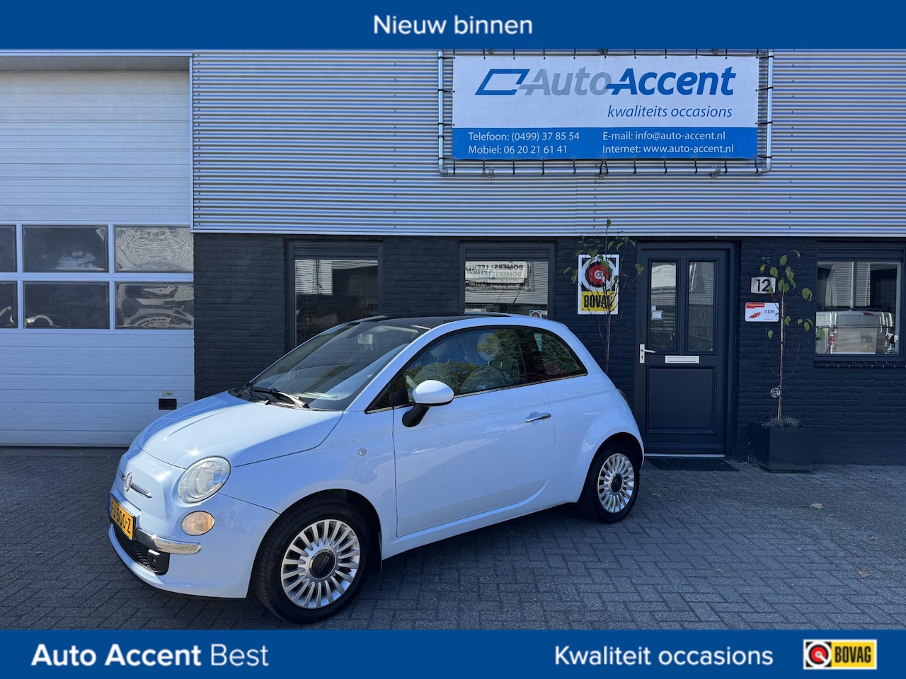 Fiat 500 - 1.2 Pop Airco/Pano/LMV/181dkm... - AutoWereld.nl