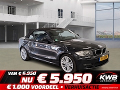 BMW 1-serie Cabrio - 120d High Executive | Leer | Xenon | Navigatie