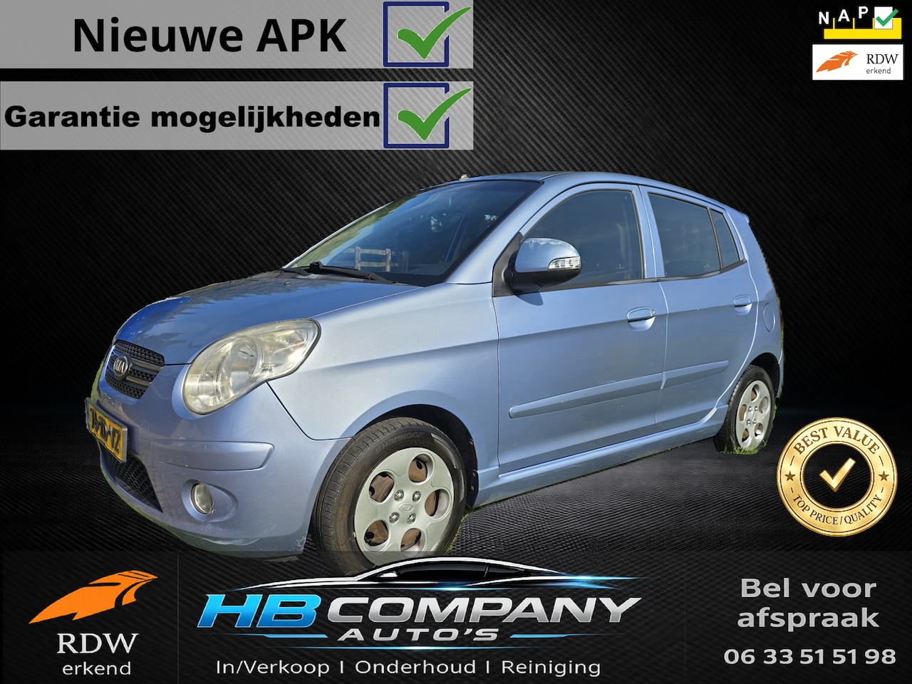 Kia Picanto - 1.1 X-ecutive (facelift) Airco | Nieuwe APK | NAP | Distributieriem vervangen - AutoWereld.nl
