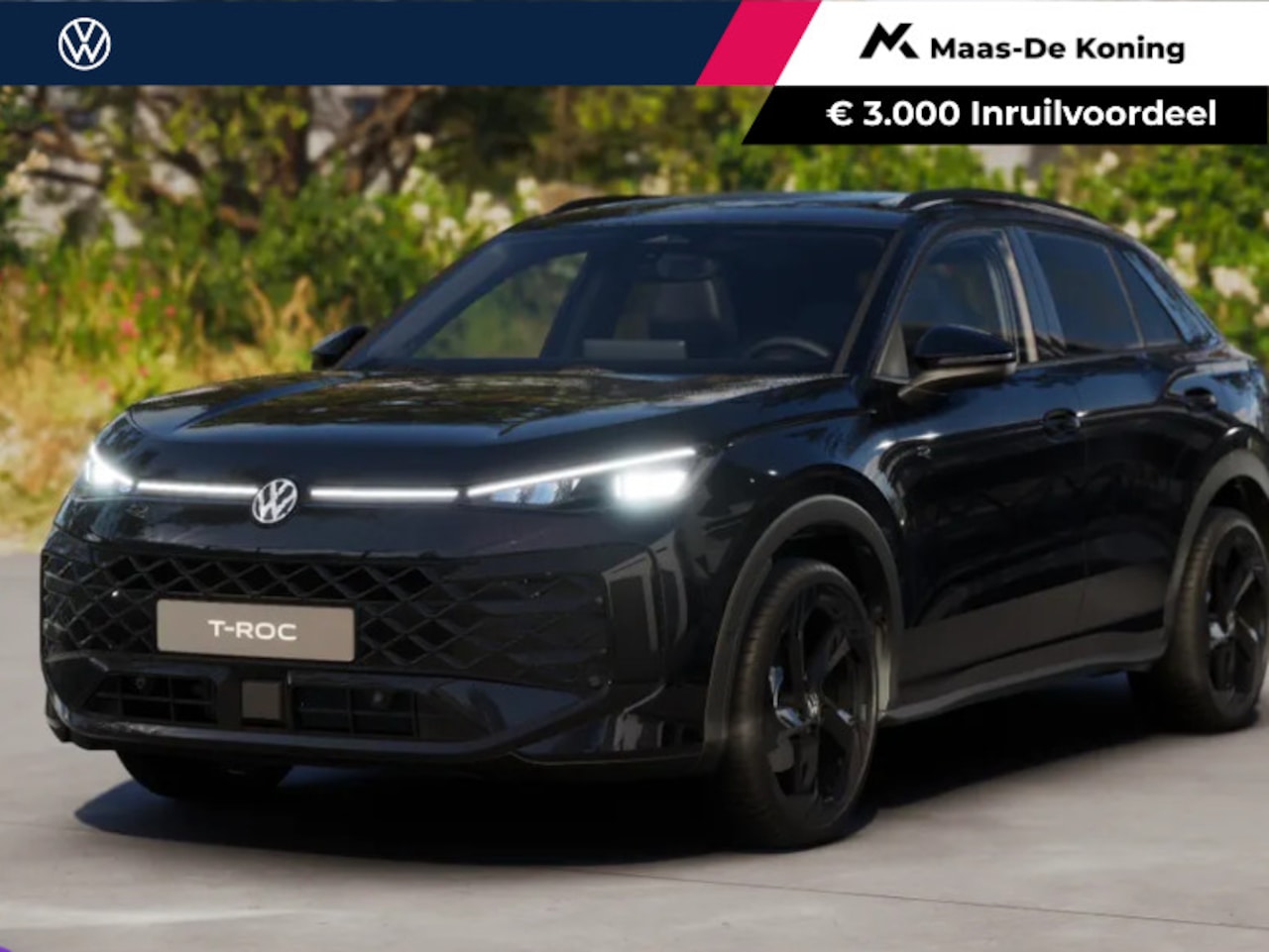 Volkswagen T-Roc - R-Line Edition 1.5 Hybrid 170 PK 7 versn. DSG · Black Style Pakket · Interieur pakket plus - AutoWereld.nl