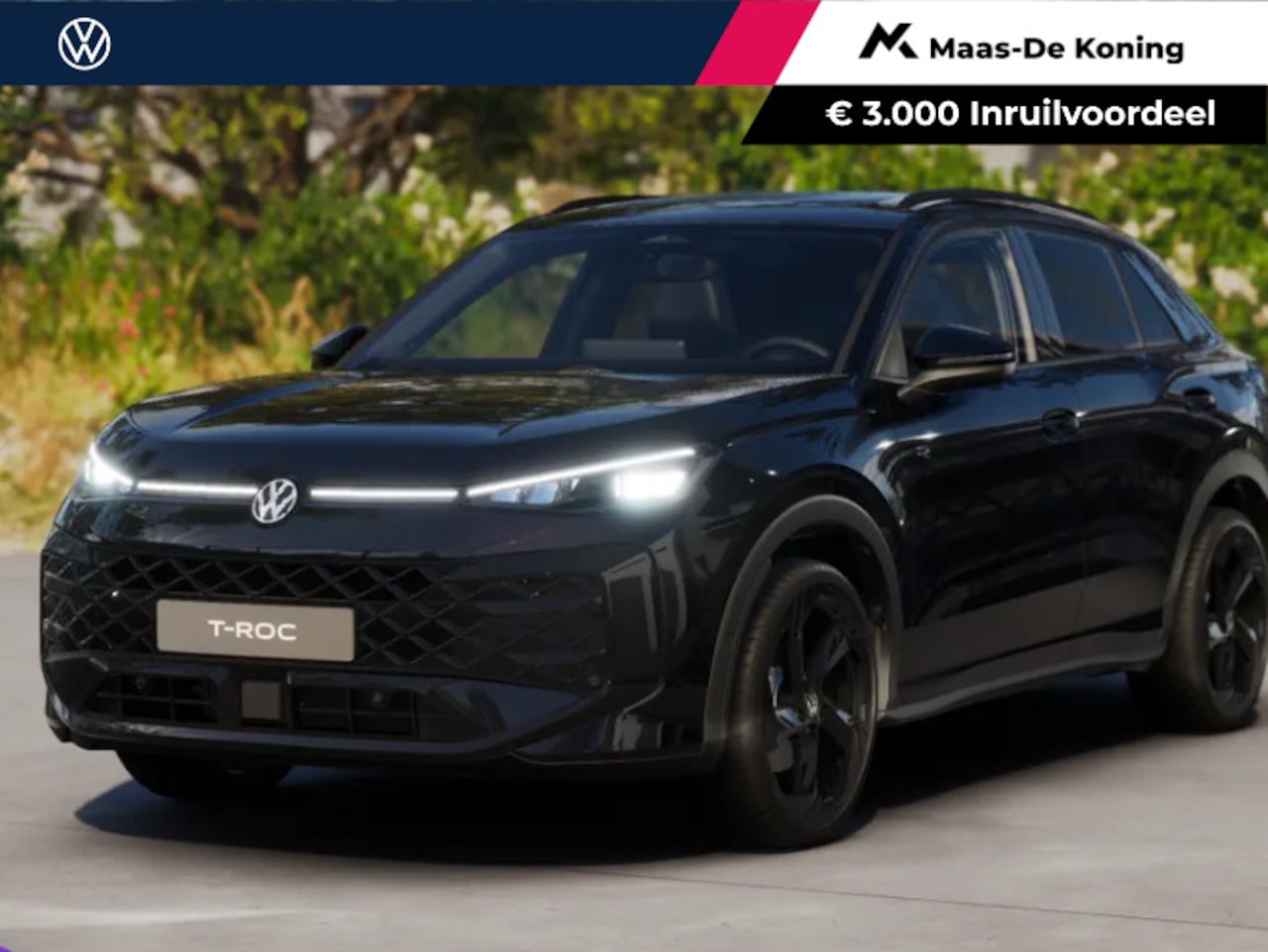 Volkswagen T-Roc - R-Line Edition 1.5 Hybrid 170 PK 7 versn. DSG · Black Style Pakket · Panoramaschuif-kantel - AutoWereld.nl