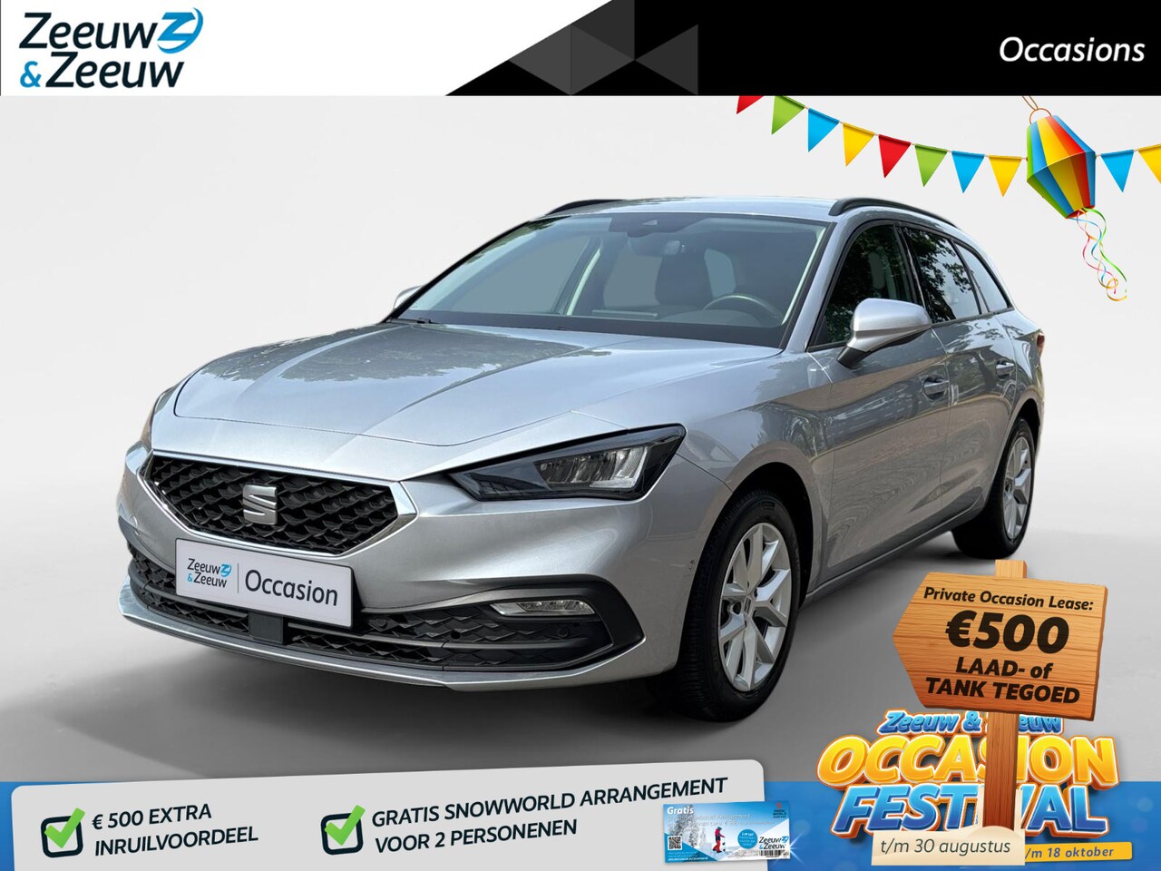 SEAT Leon Sportstourer - 1.0 eTSI Style Business Intense | AUT | NAVI | CAMERA | STOELVERWARMING | - AutoWereld.nl