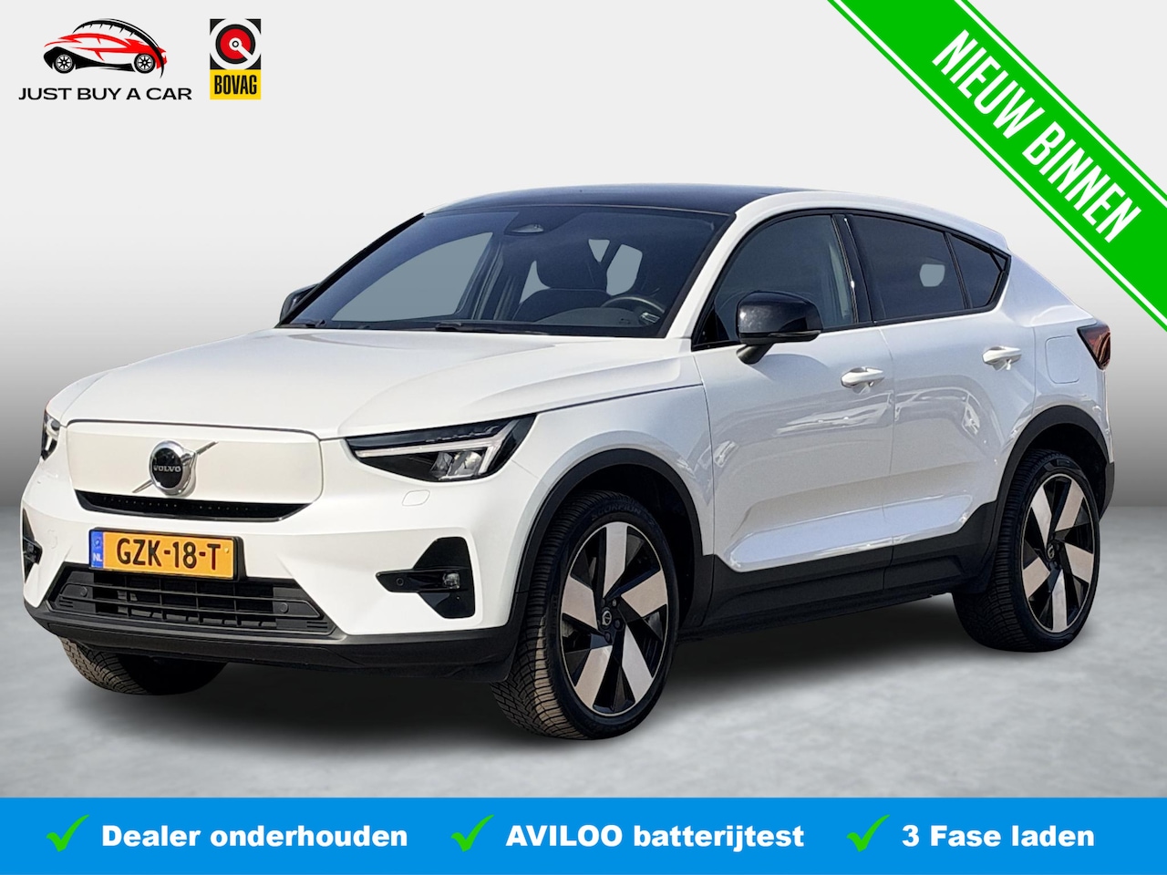 Volvo C40 - Recharge Plus 69 kWh SOH 94,3% | Panoramadak | Pilot Assist | Adaptieve cruise control | W - AutoWereld.nl