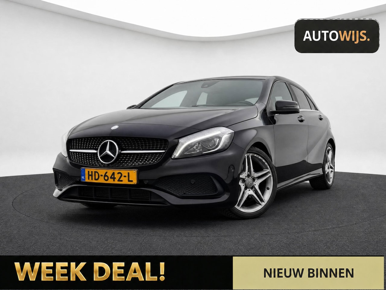 Mercedes-Benz A-klasse - 180 Ambition|NL AUTO|AMG VELGEN|FACELIFT|AUT|GROOT NAVI|STOELVERW - AutoWereld.nl