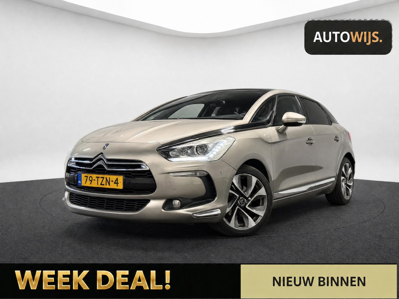 Citroën DS5 - 1.6 THP So Chic|AUT|NL AUTO|KEYLESS|ALCANTARA|XENON - AutoWereld.nl