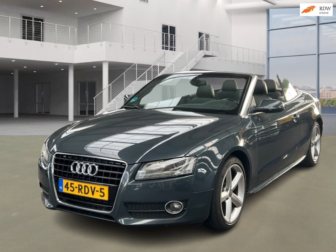 Audi A5 Cabriolet - 2.0 TFSI quattro S-edition|AUT|NAVI|XENON|HALFLEDER|STOELVERW - AutoWereld.nl
