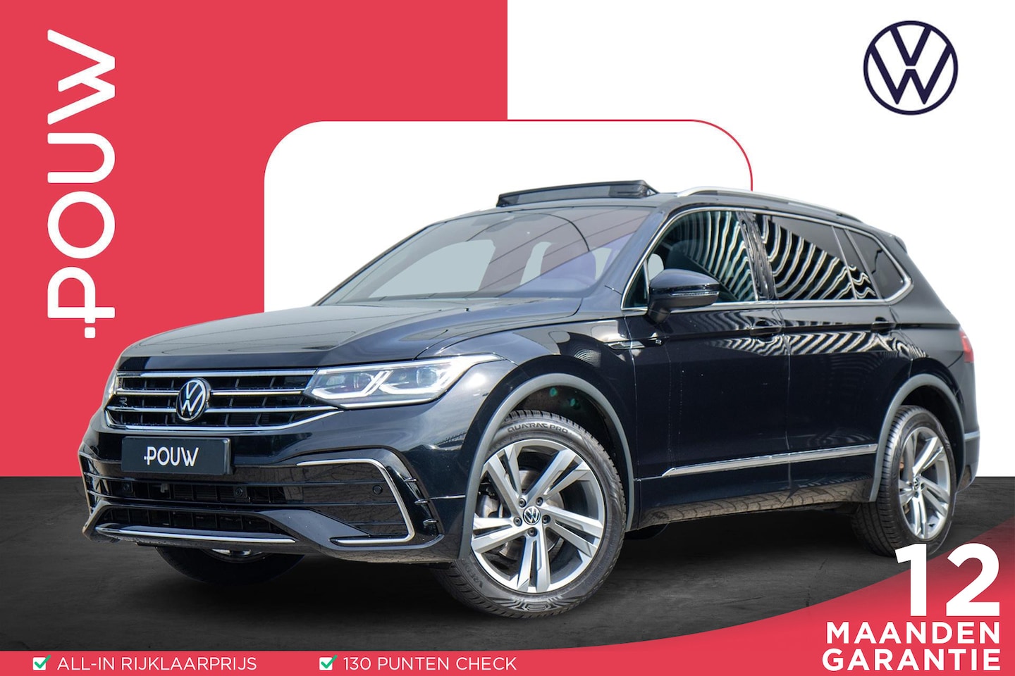 Volkswagen Tiguan Allspace - 1.5 TSI 150pk R-Line Business 7p. | Panoramadak | Trekhaak Wegklapbaar - AutoWereld.nl